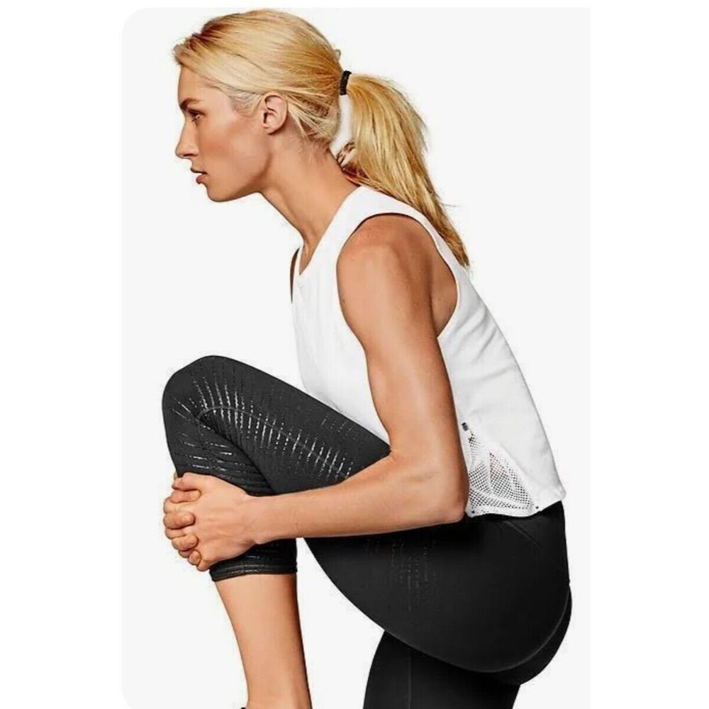 Athleta Gel Chaturanga Capri, Black Women S @M6